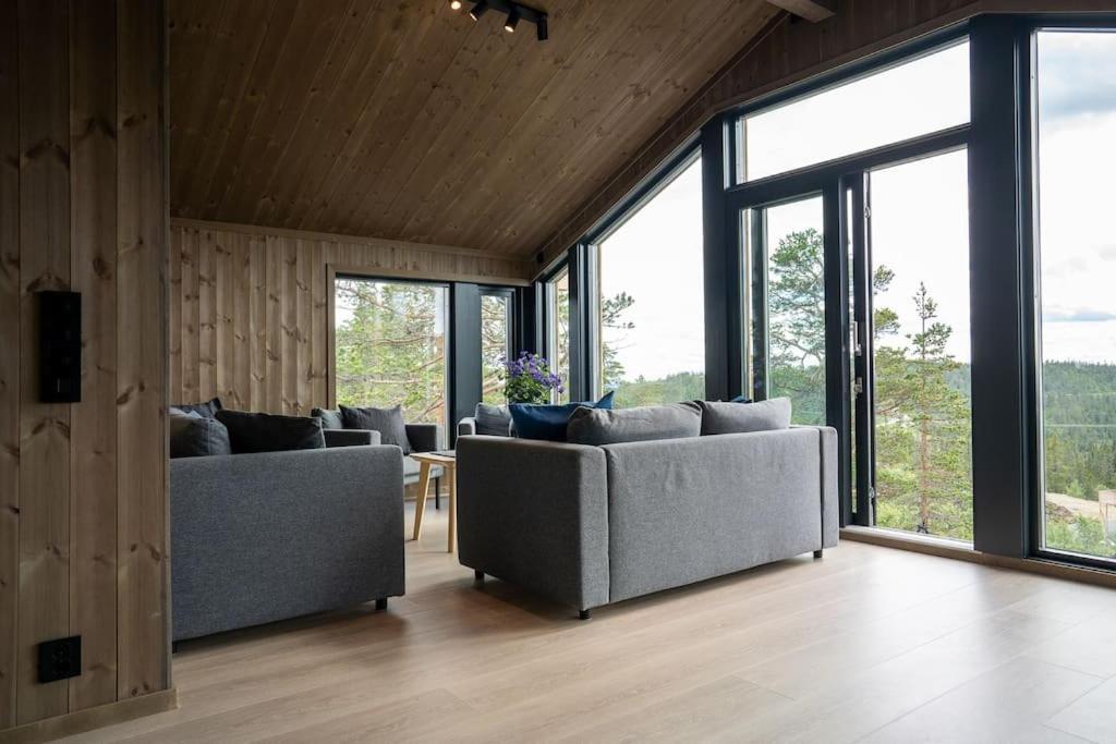 New, Modern, Cosy Hut Close To Norefjell Ski & Spa Noresund Buitenkant foto