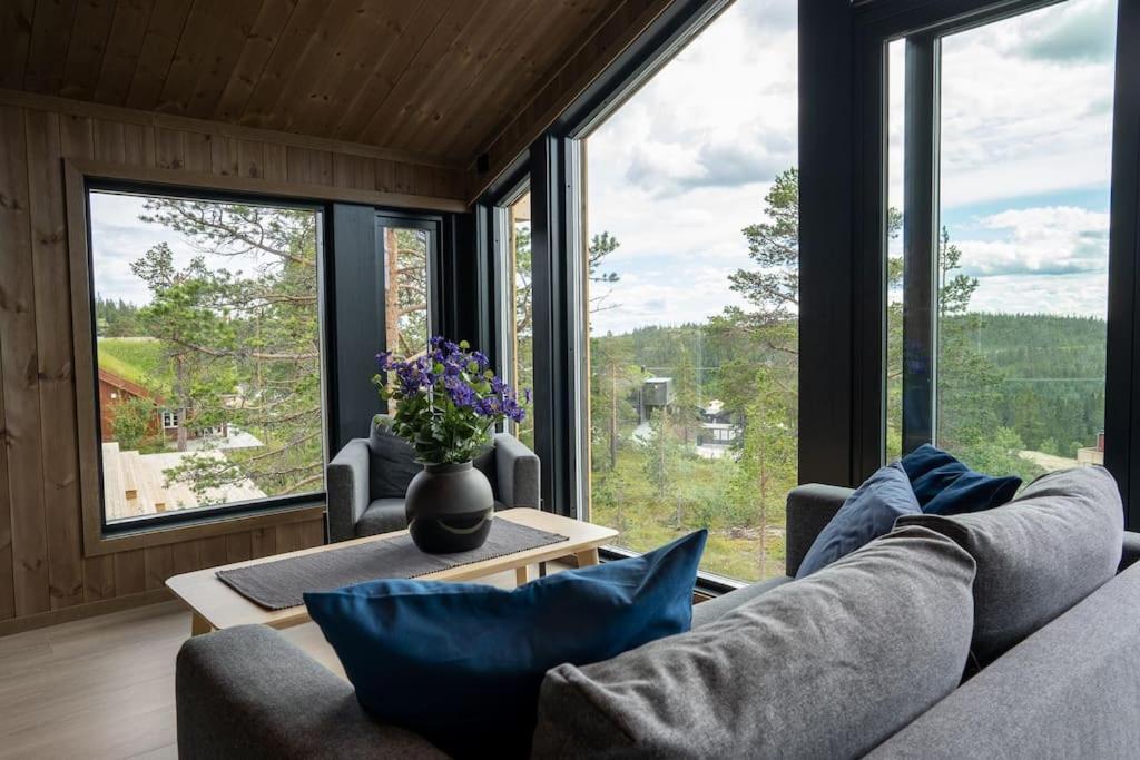 New, Modern, Cosy Hut Close To Norefjell Ski & Spa Noresund Buitenkant foto